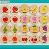 Jeu de Mémoire en Bois – Puzzle Éducatif avec Formes & Animaux Colorés – Apprentissage Précoce
