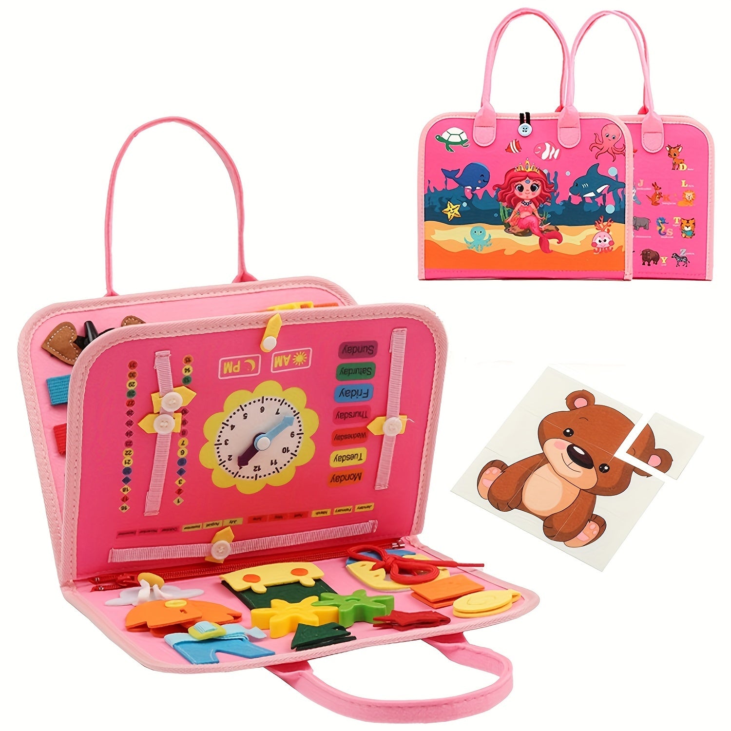 Tableau d'Activités pour Enfants | Jouets Éducatifs avec Jouets Sensoriels Activités de Maternelle pour Apprendre