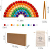 Jeu de Perles et Planche en Bois Montessori | Jouet éducatif pour tout-petits | Tri des couleurs et comptage | Développement de la motricité fine