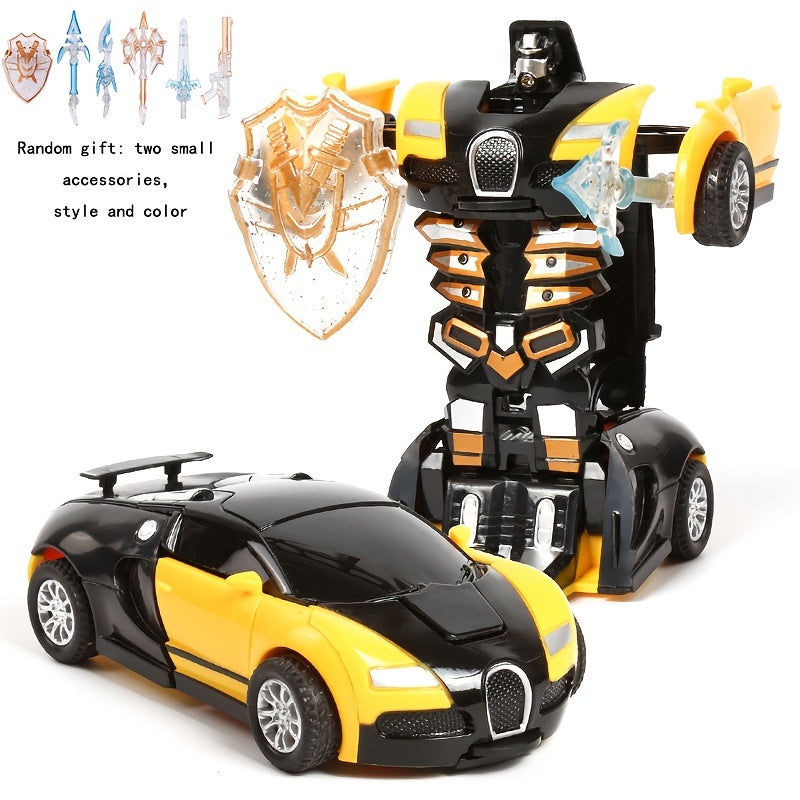 Voiture Jouet à Transformation, Modèle Sport Collision, Cadeau Noël et Halloween King of Toys