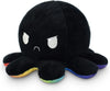 Peluche Octopus Réversible - Violet + Bleu - Mignons Animaux en Peluche Sensory Fidget Qui Montre Votre Humeur, Bleu en Colère + Violet Heureux, 10 cm De Speelgoed Koning