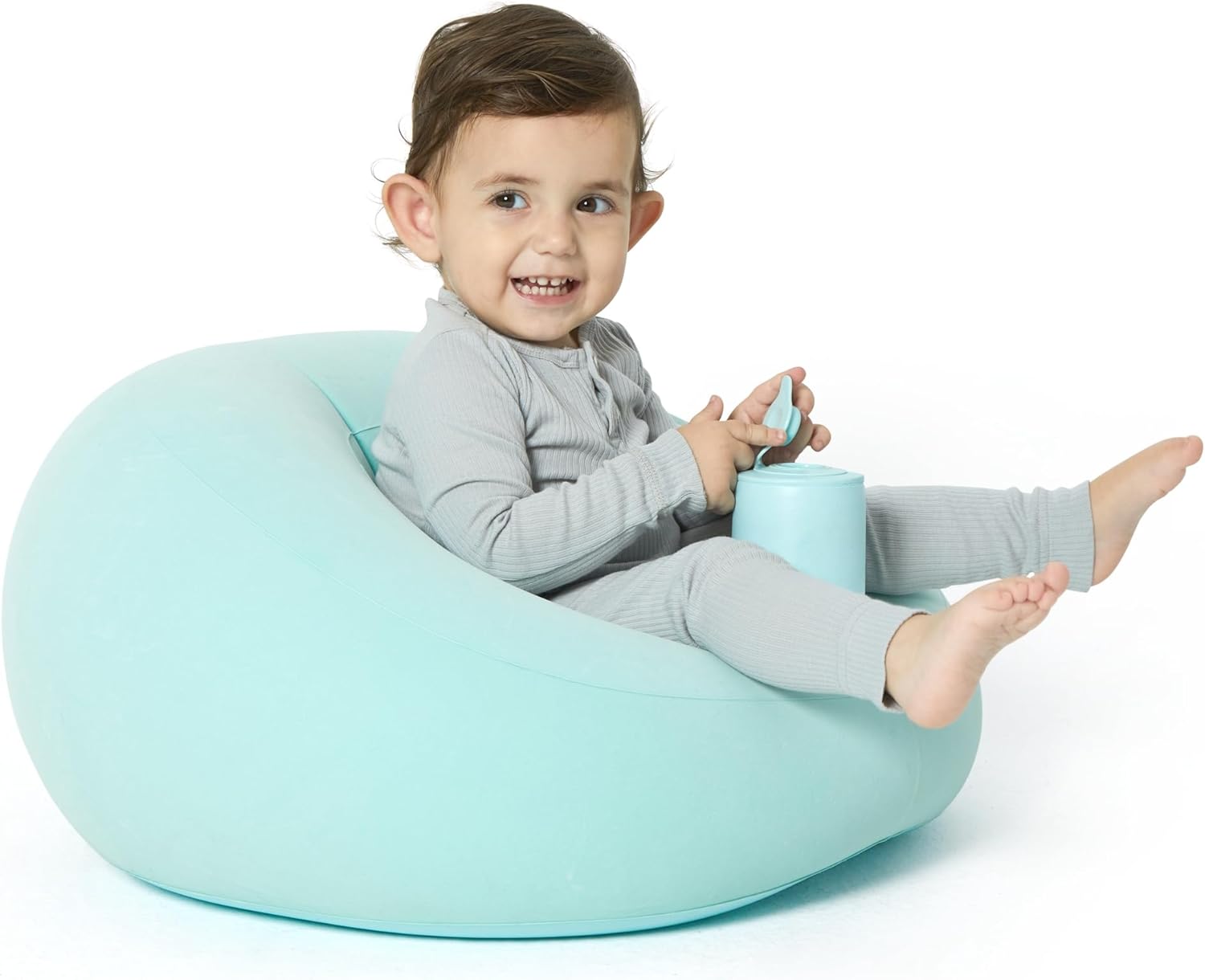 Siège Gonflable pour Bébé | Siège Gonflable avec Pompe Intégrée, Canapé pour Bébé Idéal comme Cadeau 3-36 Mois King of Toys