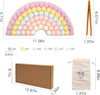 Jeu de Perles et Planche en Bois Montessori | Jouet éducatif pour tout-petits | Tri des couleurs et comptage | Développement de la motricité fine
