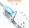 Multiprise avec Protection Contre les Surtensions à 6 Prises | Cordon d'Alimentation 1,5 m avec 3 Ports USB, Extendeur de Prise Murale King of Toys