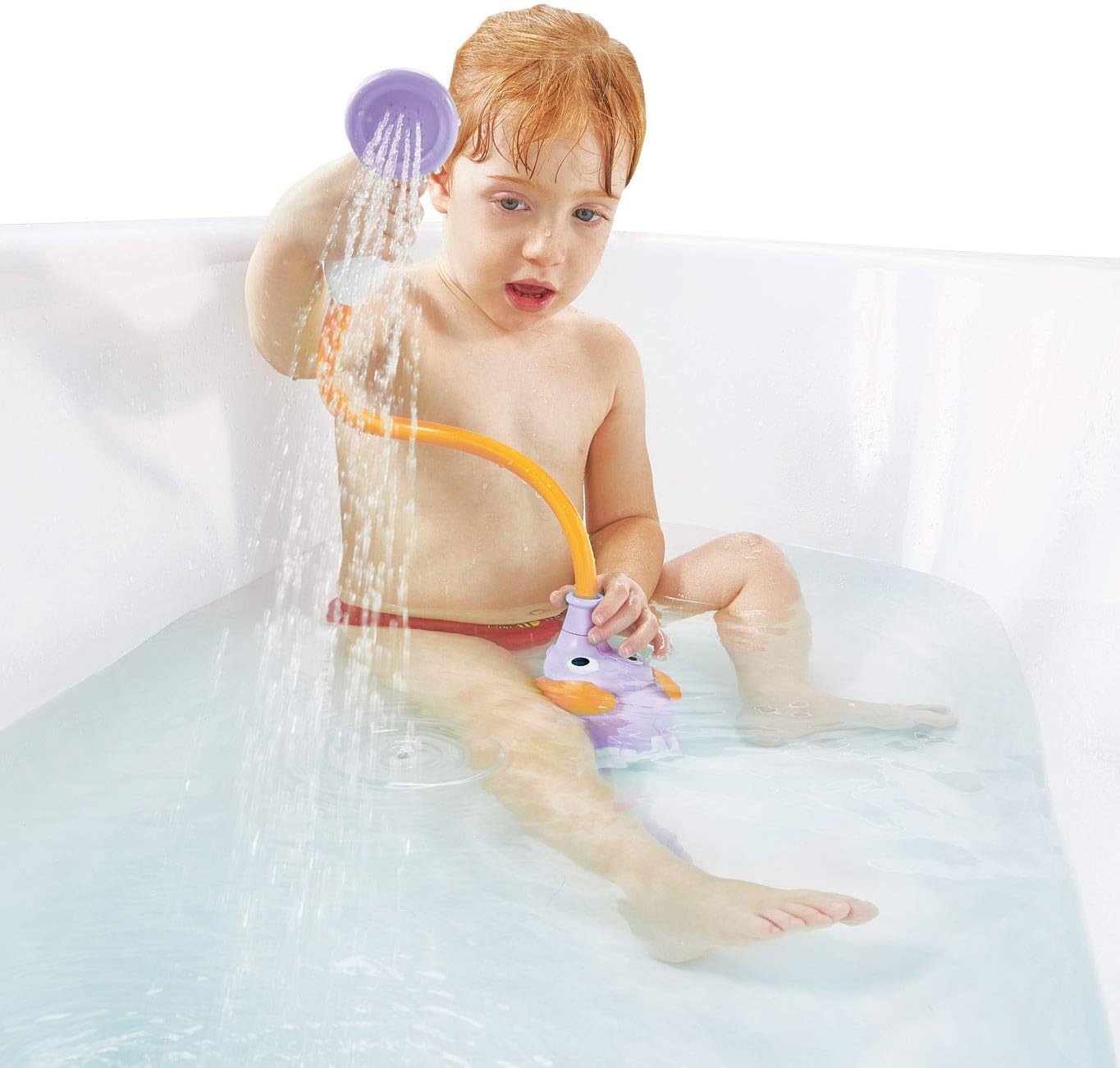 Pomme de Douche Éléphant Yookidoo pour Bébé - Jouet de Bain à Pompe d'Eau Interactif pour Nouveau-Né et Tout-Petit