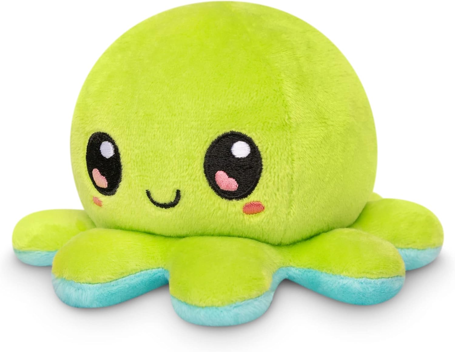 Peluche Octopus Réversible - Violet + Bleu - Mignons Animaux en Peluche Sensory Fidget Qui Montre Votre Humeur, Bleu en Colère + Violet Heureux, 10 cm De Speelgoed Koning