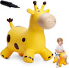 Cheval Sauteur Girafe l Animal Gonflable Skippy jusqu'à 50 kg l Jouets Extérieurs pour Enfants à partir de 2 ans De Speelgoed Koning