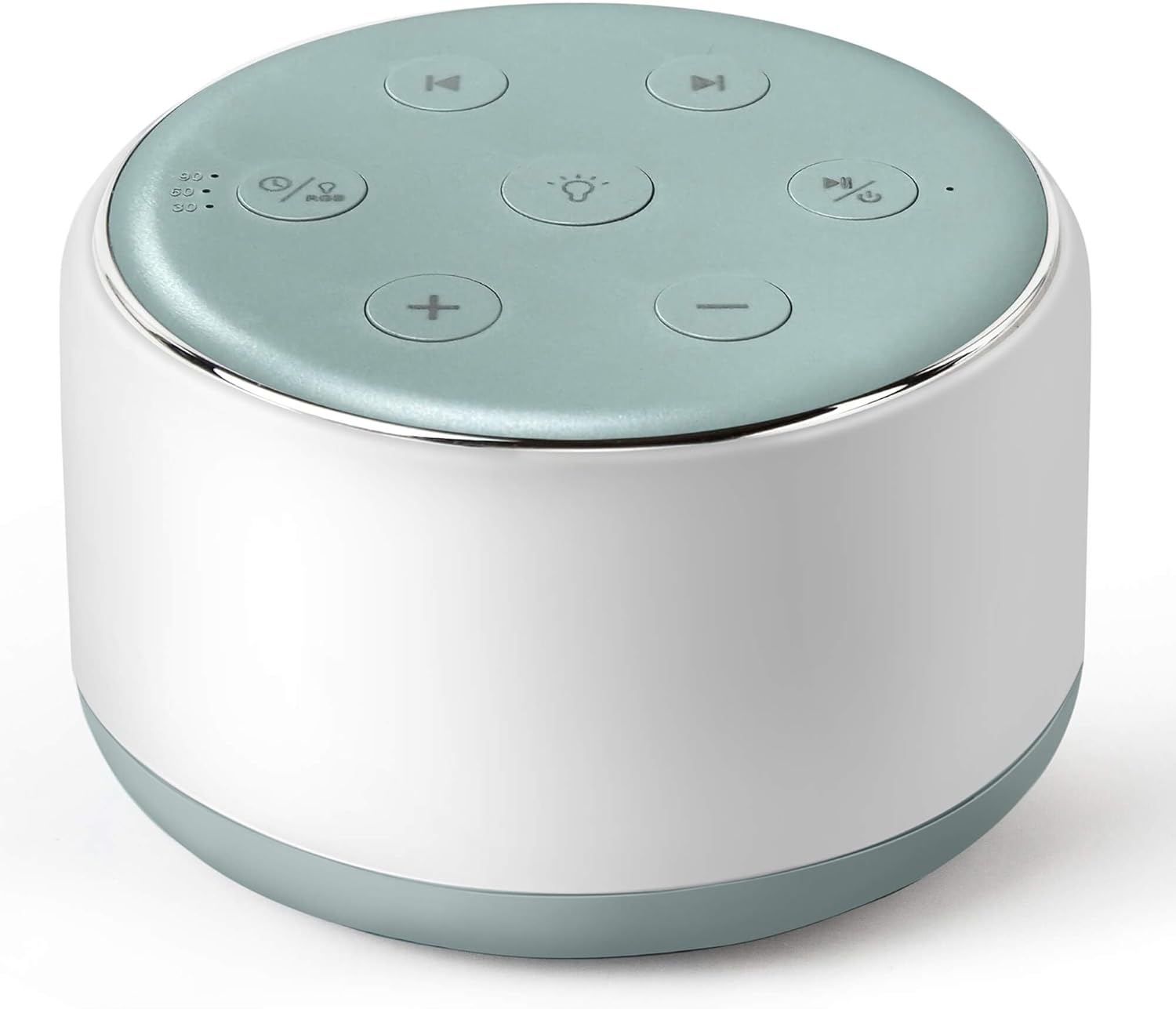 Machine à Bruit Blanc Rechargeable pour Bébé et Adulte - Veilleuse Musique 34 Sons Apaisants - Aide au Sommeil Portable pour Voyage et Maison