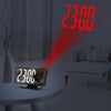 Radio-réveil avec projecteur et fonction de répétition l Horloge électronique à LED l Luminosité réglable l De Speelgoedkoning
