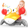 Jouets Bébé Crabe Rampant - Cadeaux Jouet Tummy Time pour Garçons et Filles de 3 à 12 Mois avec Système d'Apprentissage du Rampement et Musique King of Toys