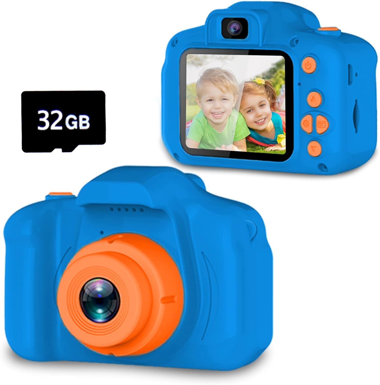 Appareil Photo Selfie HD pour Enfants | Caméra Portable avec Carte SD 32GB pour Enfants de 3-9 Ans