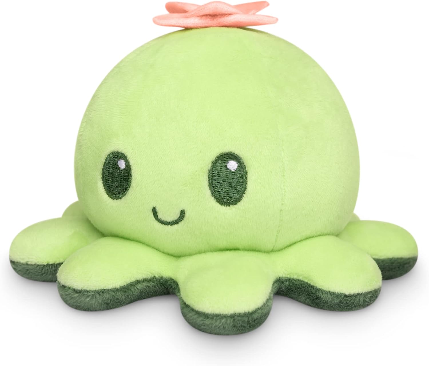 Peluche Octopus Réversible - Violet + Bleu - Mignons Animaux en Peluche Sensory Fidget Qui Montre Votre Humeur, Bleu en Colère + Violet Heureux, 10 cm De Speelgoed Koning