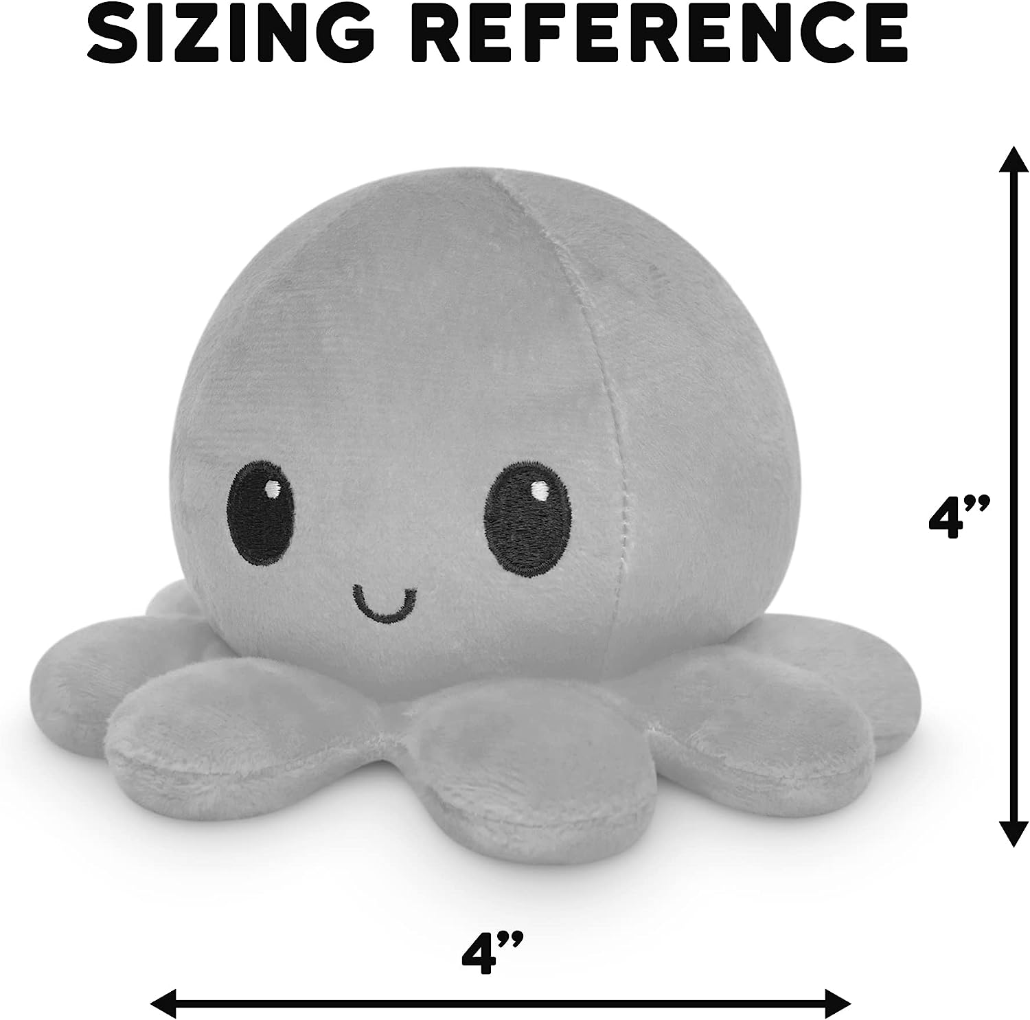 Peluche Octopus Réversible - Violet + Bleu - Mignons Animaux en Peluche Sensory Fidget Qui Montre Votre Humeur, Bleu en Colère + Violet Heureux, 10 cm De Speelgoed Koning