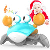 Jouets Bébé Crabe Rampant - Cadeaux Jouet Tummy Time pour Garçons et Filles de 3 à 12 Mois avec Système d'Apprentissage du Rampement et Musique King of Toys