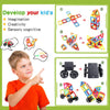 Magnetic Tiles with 2 Cars - Magnetic Toys 3 4 5 6 7 8+ Years and Older Speelgoed Koning