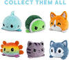 Peluche Octopus Réversible - Violet + Bleu - Mignons Animaux en Peluche Sensory Fidget Qui Montre Votre Humeur, Bleu en Colère + Violet Heureux, 10 cm De Speelgoed Koning