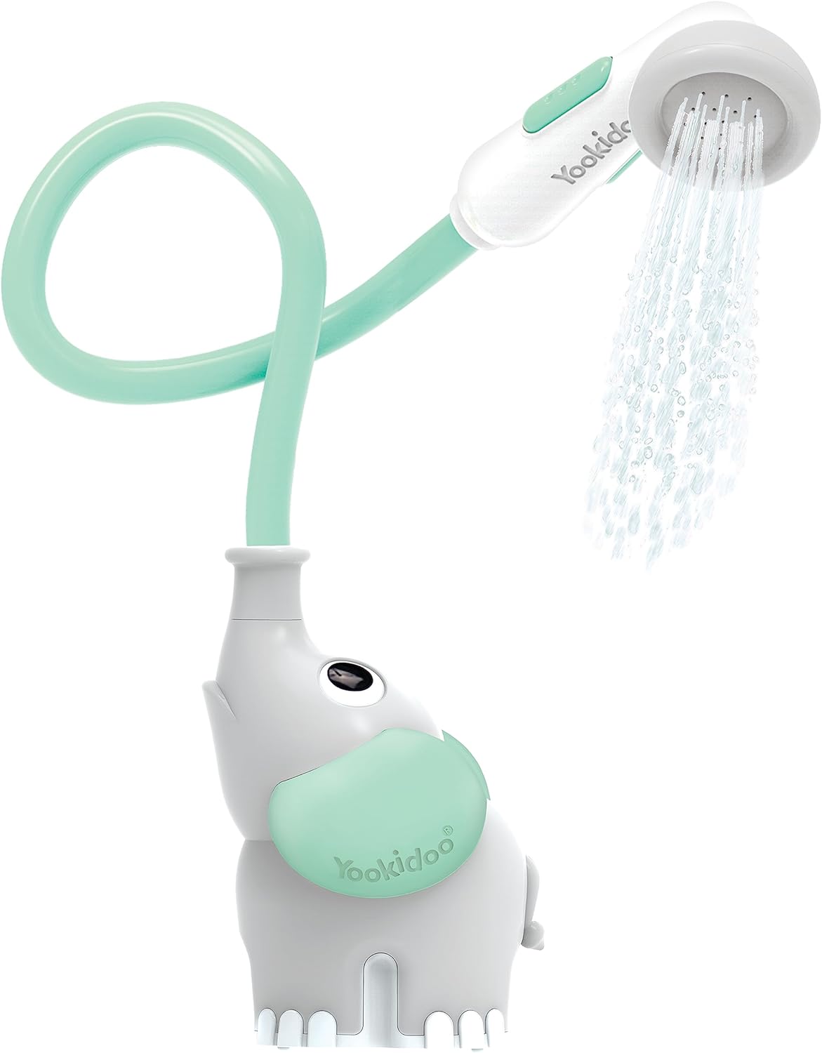 Pomme de Douche Éléphant Yookidoo pour Bébé - Jouet de Bain à Pompe d'Eau Interactif pour Nouveau-Né et Tout-Petit