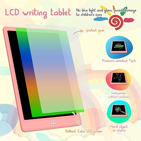 Tablette LCD d'Écriture et de Dessin Doodle Board 12,5 pouces - Jouets pour Enfants de 3, 4, 5, 6 ans et Plus De Speelgoed Koning