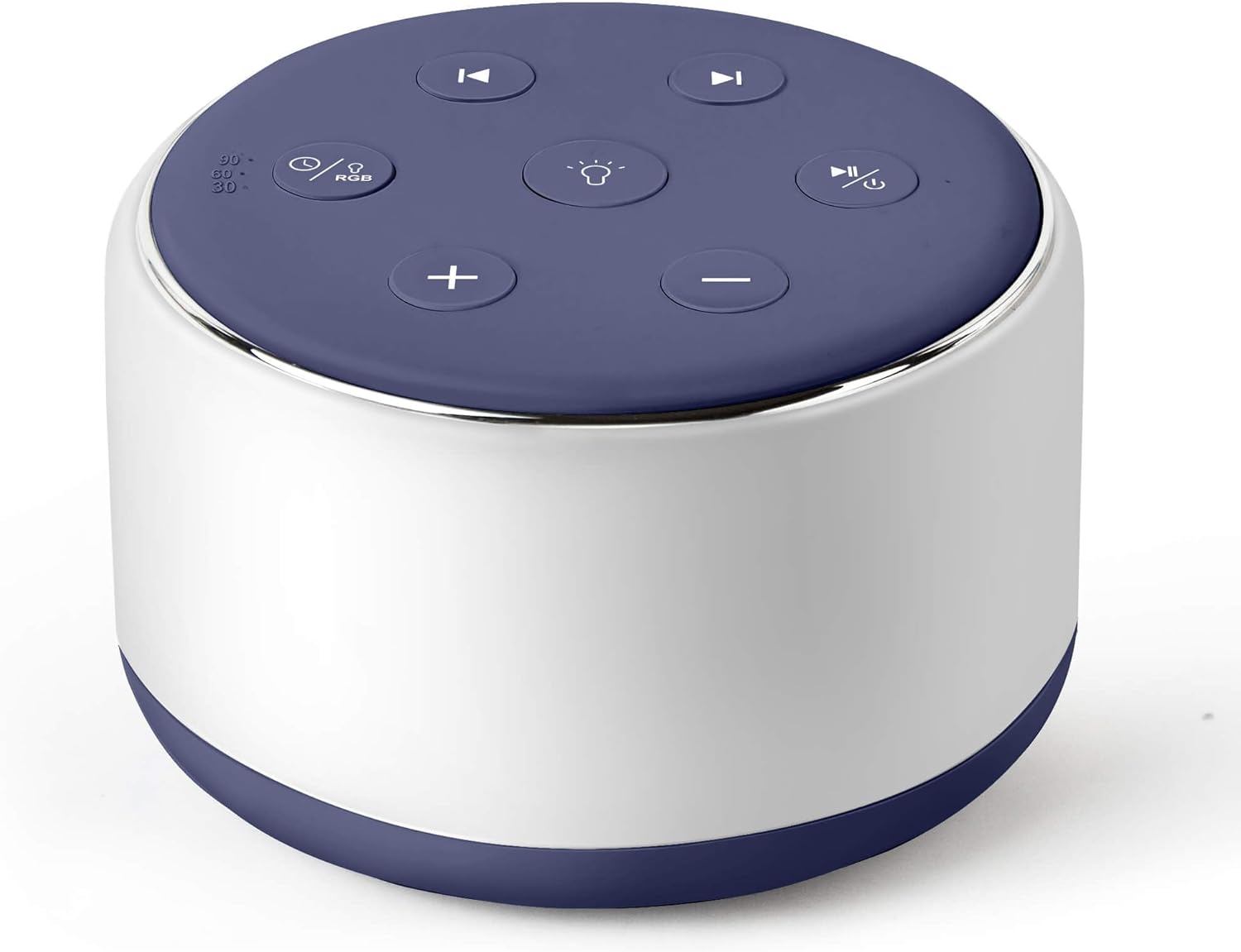 Machine à Bruit Blanc Rechargeable pour Bébé et Adulte - Veilleuse Musique 34 Sons Apaisants - Aide au Sommeil Portable pour Voyage et Maison