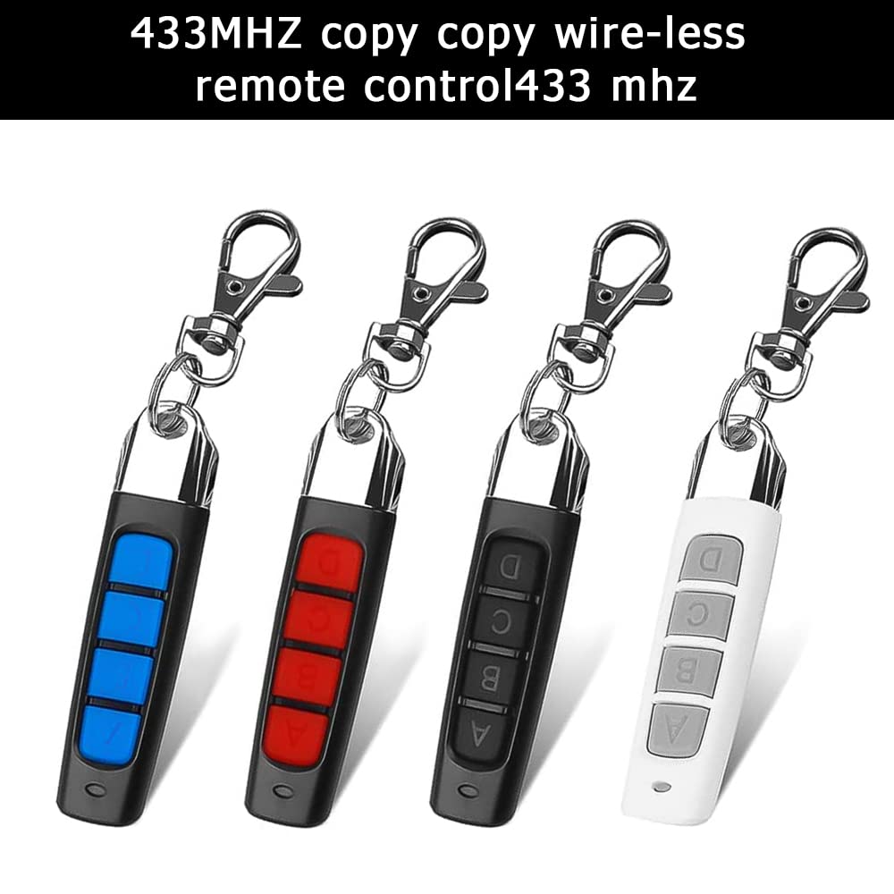 Dupliqueur de télécommande 4-en-1 | Télécommande sans fil intelligente à 4 boutons, clonage de clé de voiture King of Toys