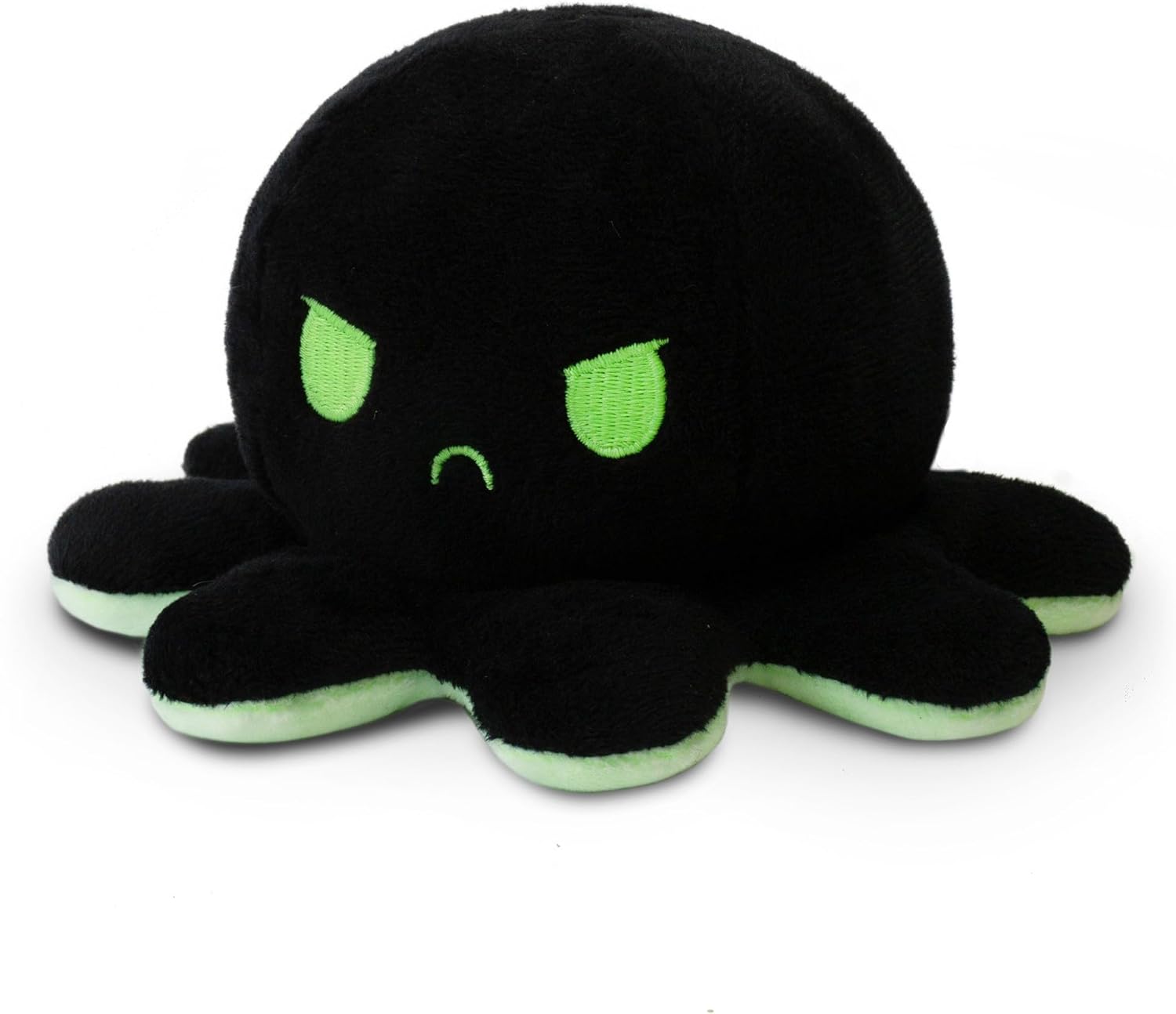 Peluche Octopus Réversible - Violet + Bleu - Mignons Animaux en Peluche Sensory Fidget Qui Montre Votre Humeur, Bleu en Colère + Violet Heureux, 10 cm De Speelgoed Koning
