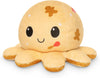 Peluche Octopus Réversible - Violet + Bleu - Mignons Animaux en Peluche Sensory Fidget Qui Montre Votre Humeur, Bleu en Colère + Violet Heureux, 10 cm De Speelgoed Koning