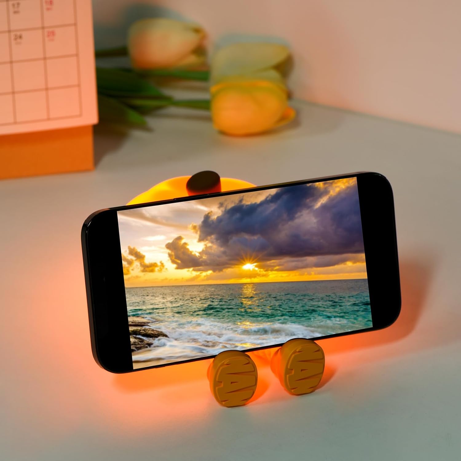 Lampe de Nuit Citrouille | Lampe LED Rechargeable Tactile de Chevet en Silicone Dimmer pour Enfants King of Toys