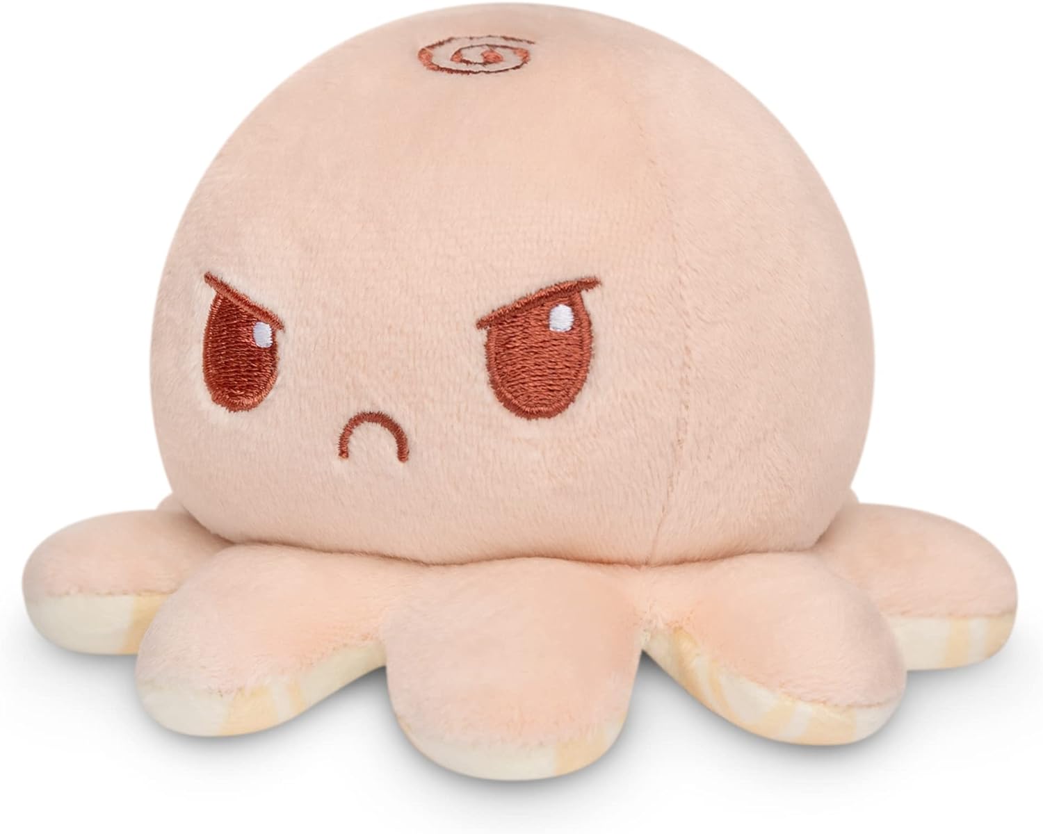 Peluche Octopus Réversible - Violet + Bleu - Mignons Animaux en Peluche Sensory Fidget Qui Montre Votre Humeur, Bleu en Colère + Violet Heureux, 10 cm De Speelgoed Koning