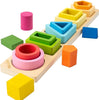 WoodGame l Jouets à trier et à empiler pour les bébés d'âge préscolaire l Jouets Montessori en bois pour les garçons et les filles de 1 2 3 ans. De Speelgoed Koning