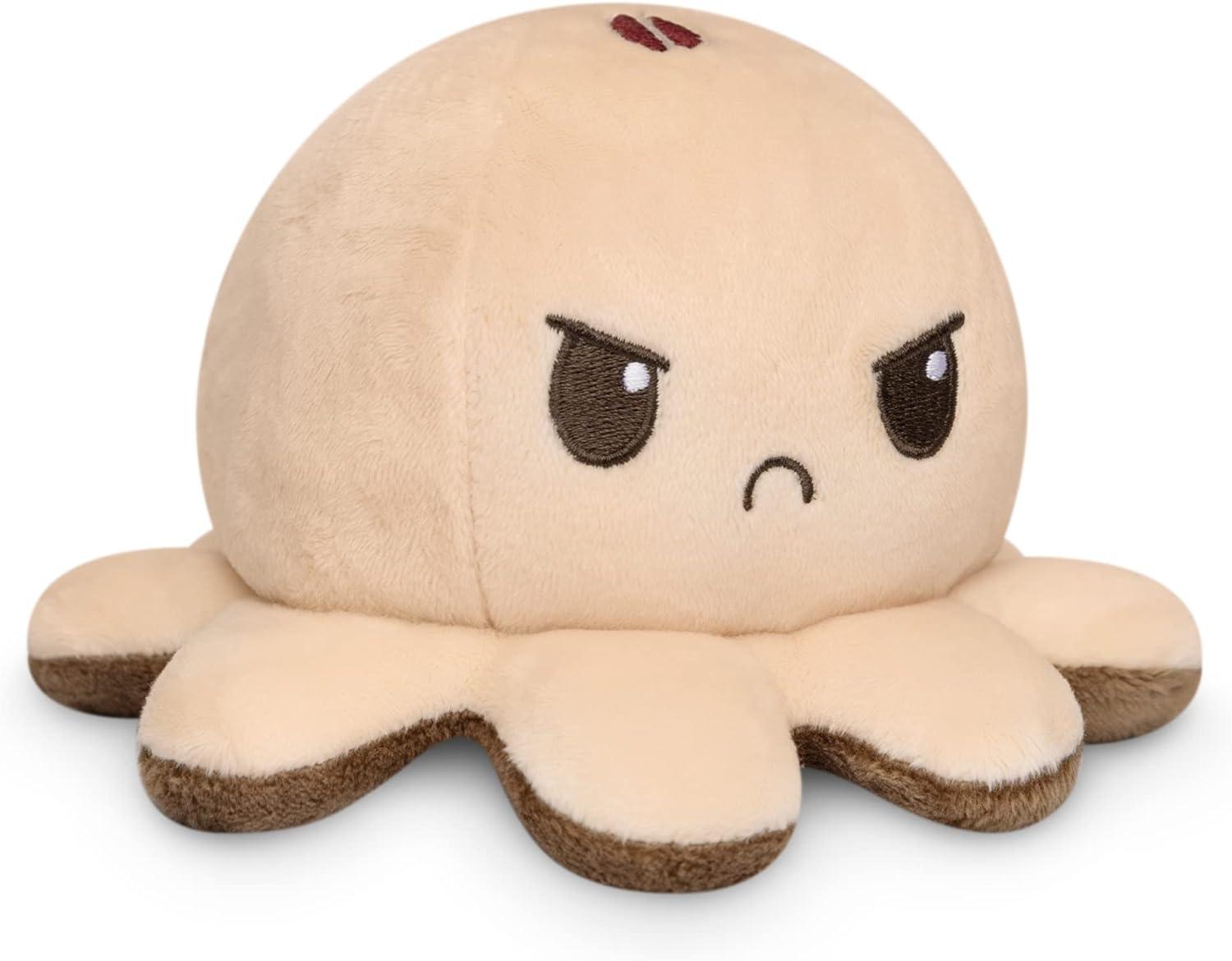 Peluche Octopus Réversible - Violet + Bleu - Mignons Animaux en Peluche Sensory Fidget Qui Montre Votre Humeur, Bleu en Colère + Violet Heureux, 10 cm De Speelgoed Koning