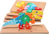 Puzzles Dinosaure pour Tout-Petits (5 pièces) - Jouets Montessori pour 3 ans et plus Speelgoed Koning