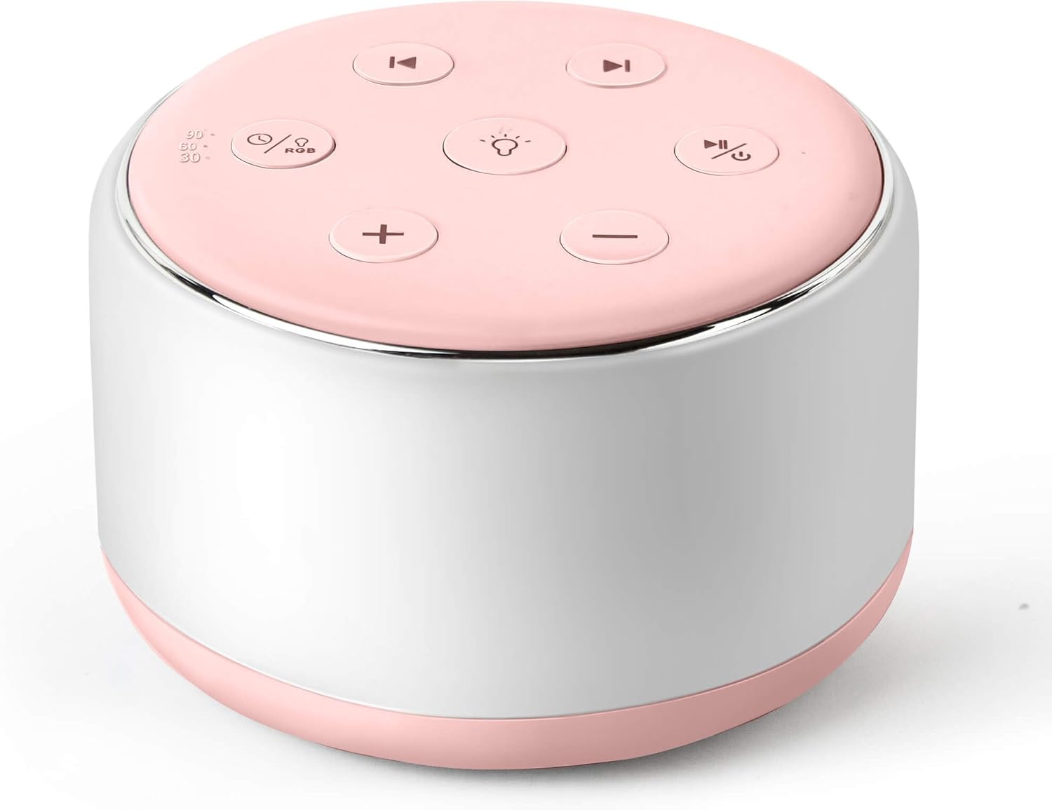 Machine à Bruit Blanc Rechargeable pour Bébé et Adulte - Veilleuse Musique 34 Sons Apaisants - Aide au Sommeil Portable pour Voyage et Maison