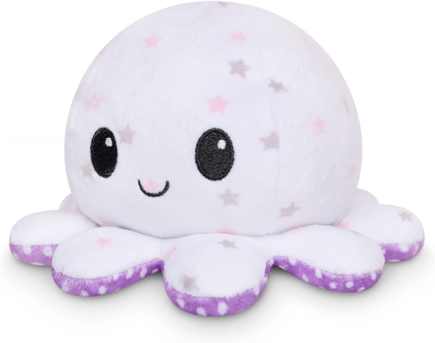 Peluche Octopus Réversible - Violet + Bleu - Mignons Animaux en Peluche Sensory Fidget Qui Montre Votre Humeur, Bleu en Colère + Violet Heureux, 10 cm De Speelgoed Koning