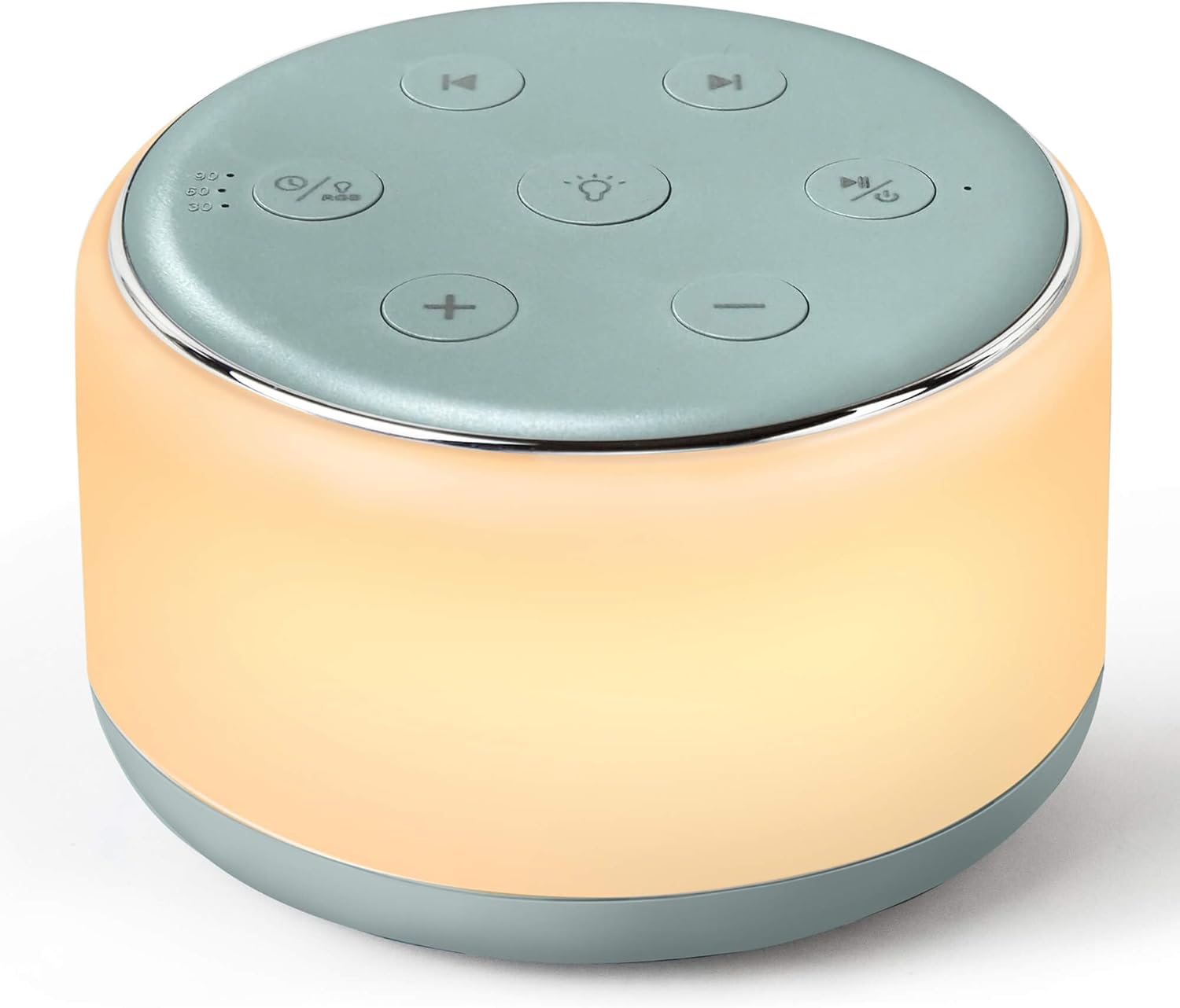 Machine à Bruit Blanc Rechargeable pour Bébé et Adulte - Veilleuse Musique 34 Sons Apaisants - Aide au Sommeil Portable pour Voyage et Maison