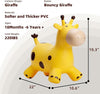 Cheval Sauteur Girafe l Animal Gonflable Skippy jusqu'à 50 kg l Jouets Extérieurs pour Enfants à partir de 2 ans De Speelgoed Koning