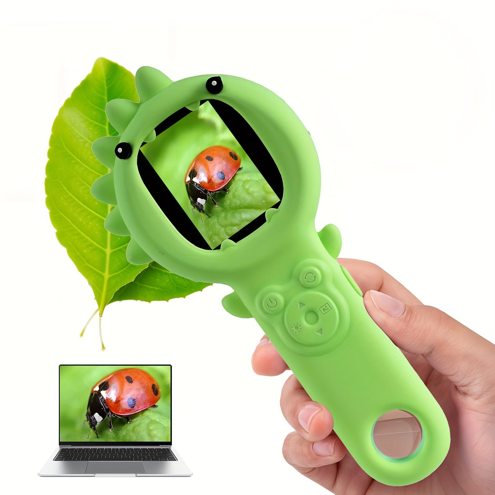 Microscope Numérique Portable pour Enfants 3-12 Ans Garçons Filles - Caméra HD avec Grossissement 500x et Carte SD 32Go Incluse - Jouet Scientifique Éducatif Cadeau Anniversaire Noël