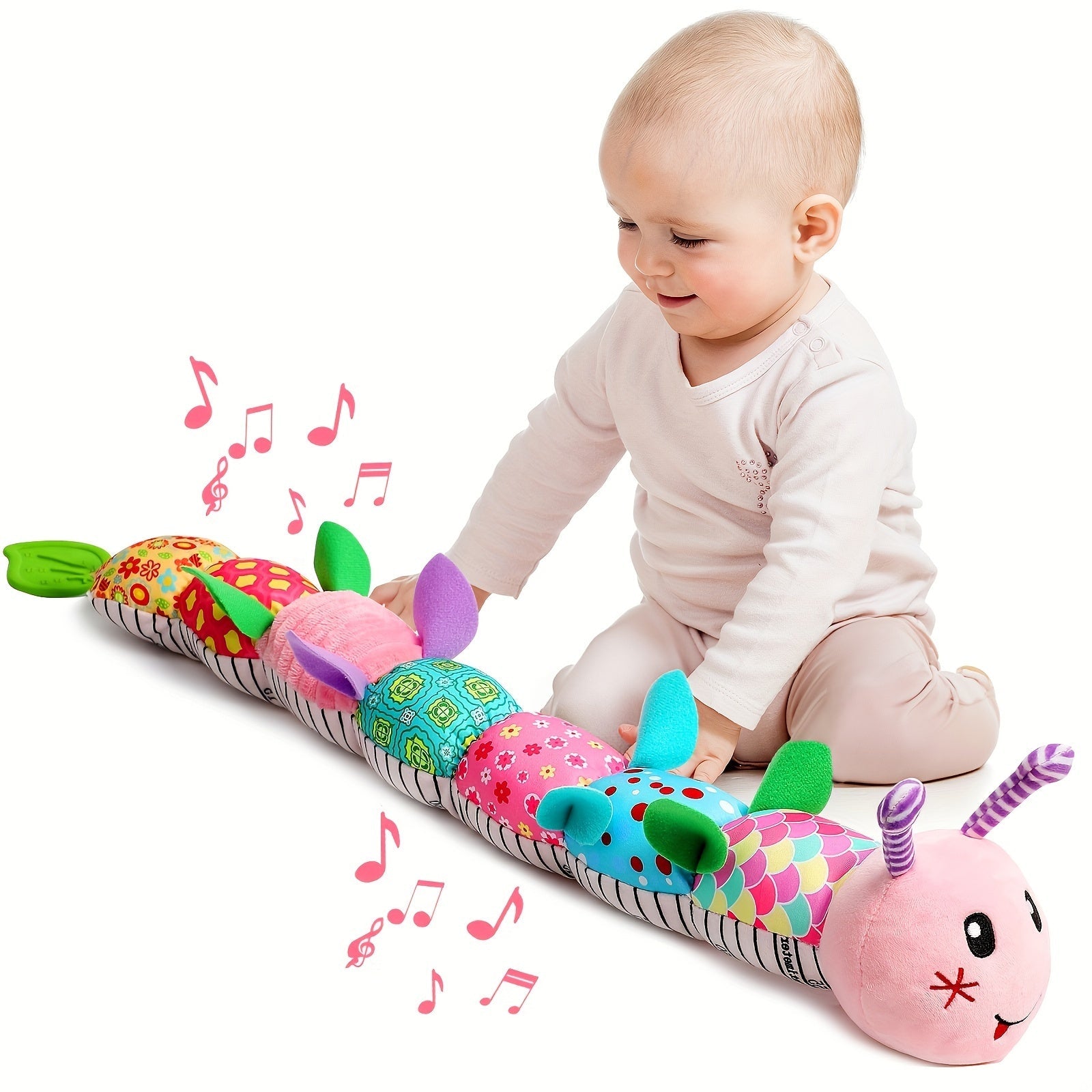 Jouet Musical Bébé | Peluche Douce 0-12 Mois | Jouet Curly pour Nouveau-Né, Cadeau Noël & Halloween King of Toys