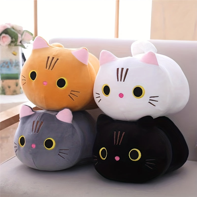 Peluche Chat Mignon | Jouets en Forme de Chat en Peluche Douce, Coussin Animal pour Noël