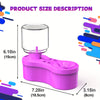 Nettoyeur de pinceaux de peinture - Rince-pinceaux pour aquarelle, avec distributeur d'eau, nettoyeur de pinceaux pour peinture acrylique et à base d'eau, outils pour fournitures d'artisanat. King of Toys