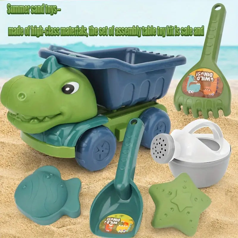 Ensemble de Jouets Dino Construction pour le Sable et la Plage - Jouets Extérieurs pour Enfants de 4 Ans De Speelgoedkoning