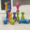 Ensemble de Bowling pour Enfants avec Expressions Cartoonesques Amusantes | Durable, Résistant à la Décoloration et à la Peinture, Cadeau Parfait pour Enfants et Tout-Petits King of Toys