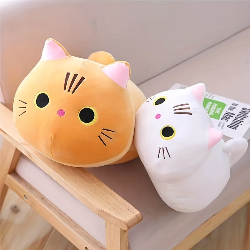 Peluche Chat Mignon | Jouets en Forme de Chat en Peluche Douce, Coussin Animal pour Noël