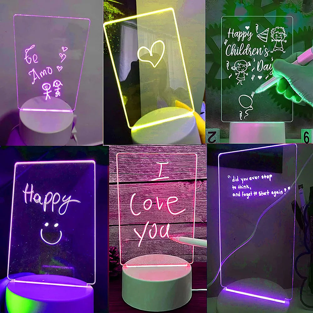 Veilleuse LED & Tableau de Dessin avec Stylo | Cadeau pour Tout-Petits & Enfants King of Toys