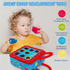 Jeu de Lancer Sac de Fèves – Thème Animaux de la Ferme avec Lettres & Chiffres | Jouet Sensoriel Éducatif