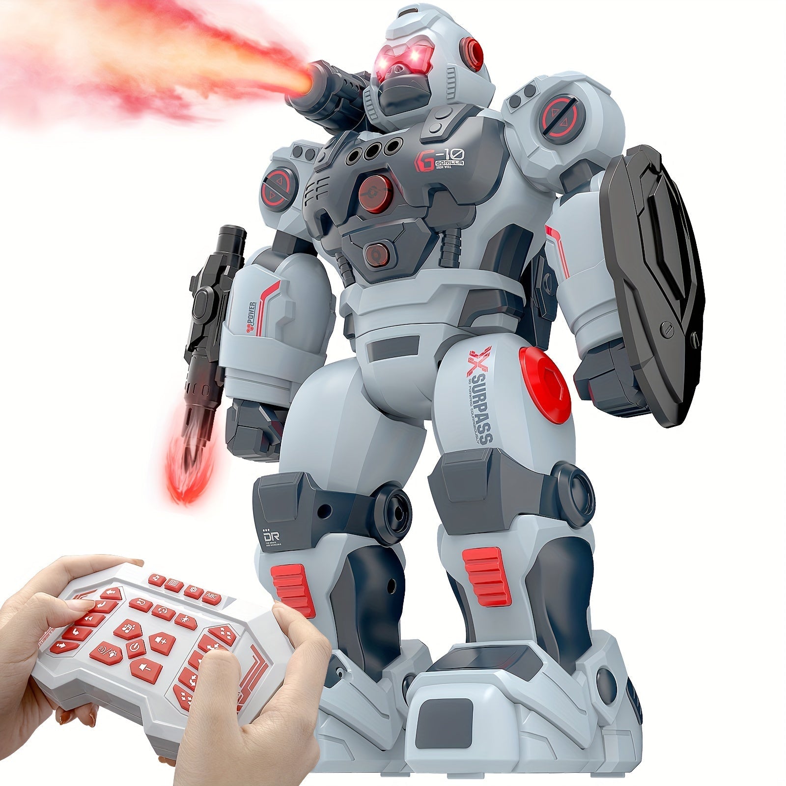 Robot Pulvérisateur Télécommandé avec Détection Gestuelle et Programmation - Cadeau Noël & Halloween King of Toys