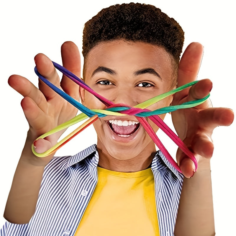 Corde Arc-en-Ciel Éducative pour Enfants et Adultes | Jouet Science et Éducation, Corde de Jeu pour Doigts, Cradle pour Chat  2 Packs King of Toys