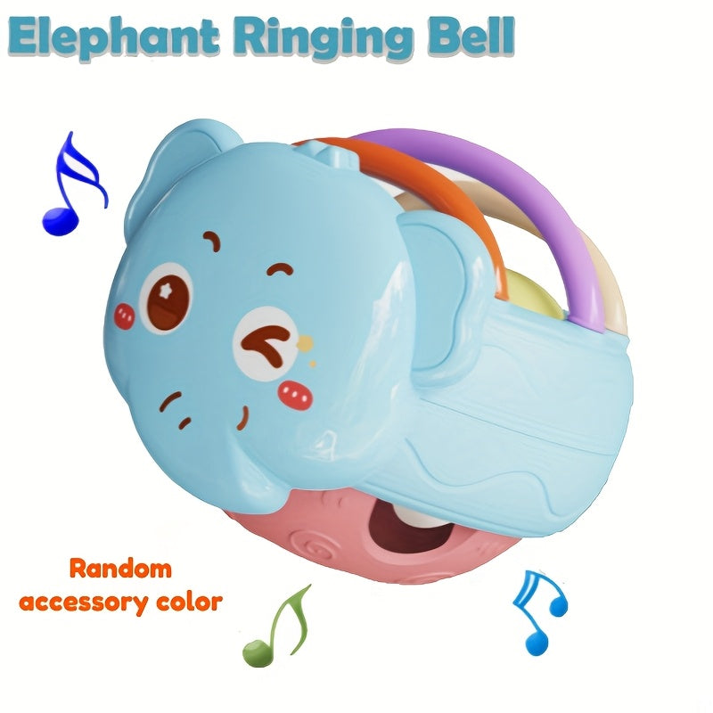 Hochet Musical Roulant Escargot pour Bébé 0-12 Mois - Jouet Sensoriel Interactif pour Apprendre à Ramper - Cadeau d'Éveil Garçons Filles