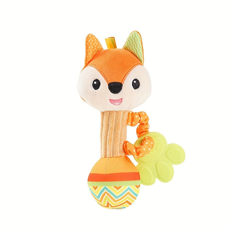 Anneau de Dentition avec Poupée en Peluche | Jouet Educatif et Apaisant, Hochet à Main Idéal pour Nouveau-né King of Toys