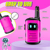 Talkie Walkie Enfants 2 Pièces, Robots Amusants, Cadeaux Noël Anniversaire pour Garçons 3-10 Ans, Jouets Camping Extérieur, Communication À Distance King of Toys
