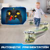 Voiture-robot transformable télécommandée | Voiture de police RC avec transformation à un bouton, lumière clignotante et rotation à 360° pour enfants King of Toys